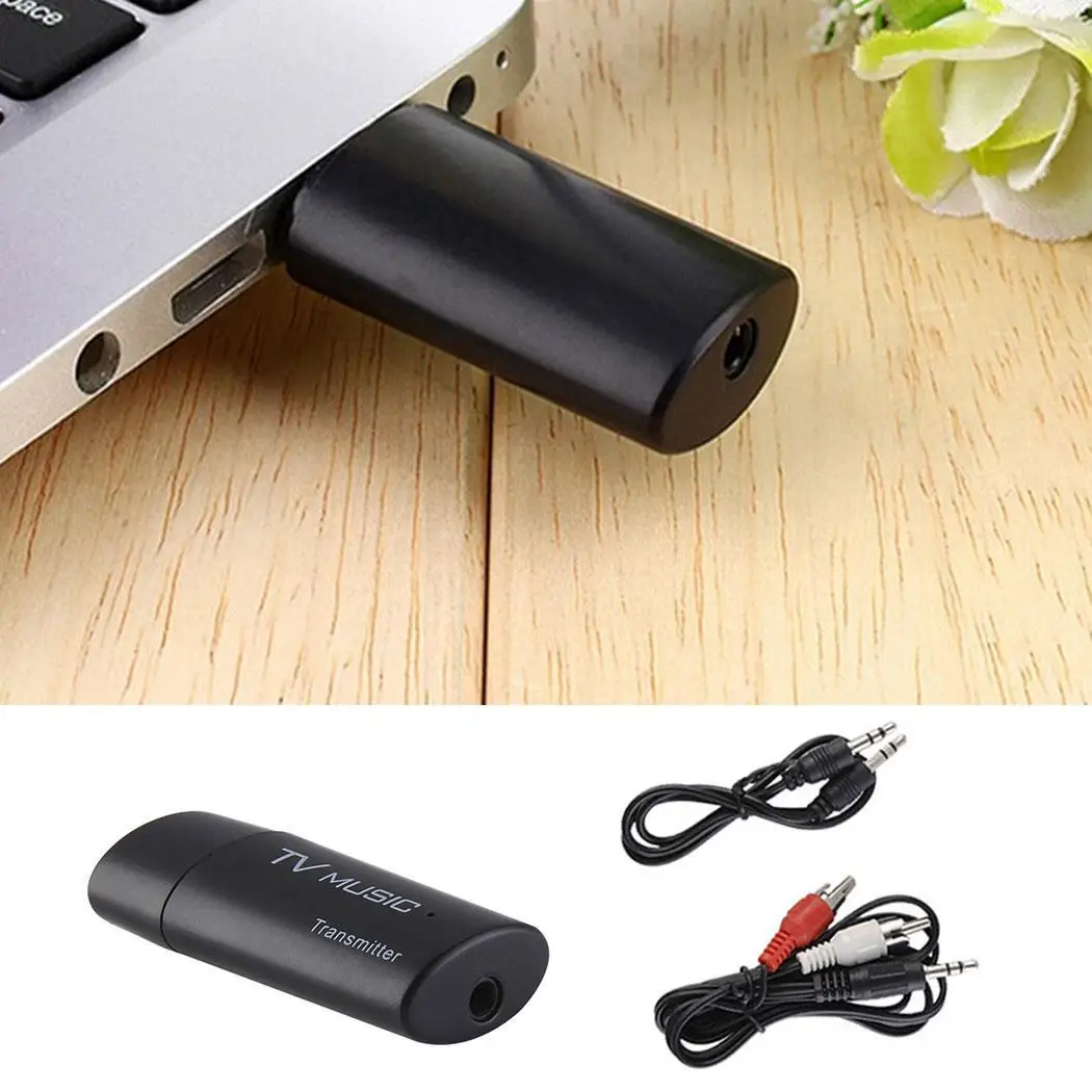 Портативный USB беспроводной Bluetooth аудио передатчик музыкальный стерео