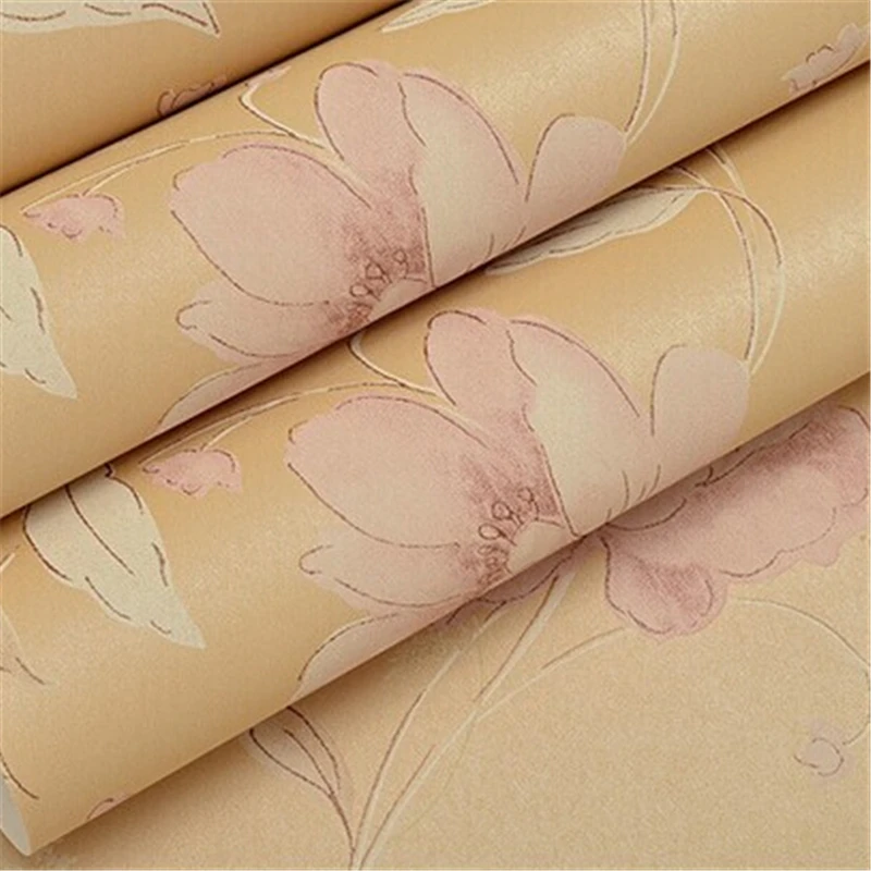 Beibehang рельефные Настенные обои в стиле кантри с цветочным узором рулон 3D для