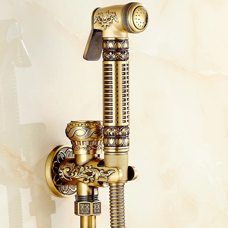 MTTUZK Bidet Faucets Single Cold Brass In Wall Handheld Hygienic Shower Spray Head For Wash Bathroom Toilet Car Rinse Airbrush |