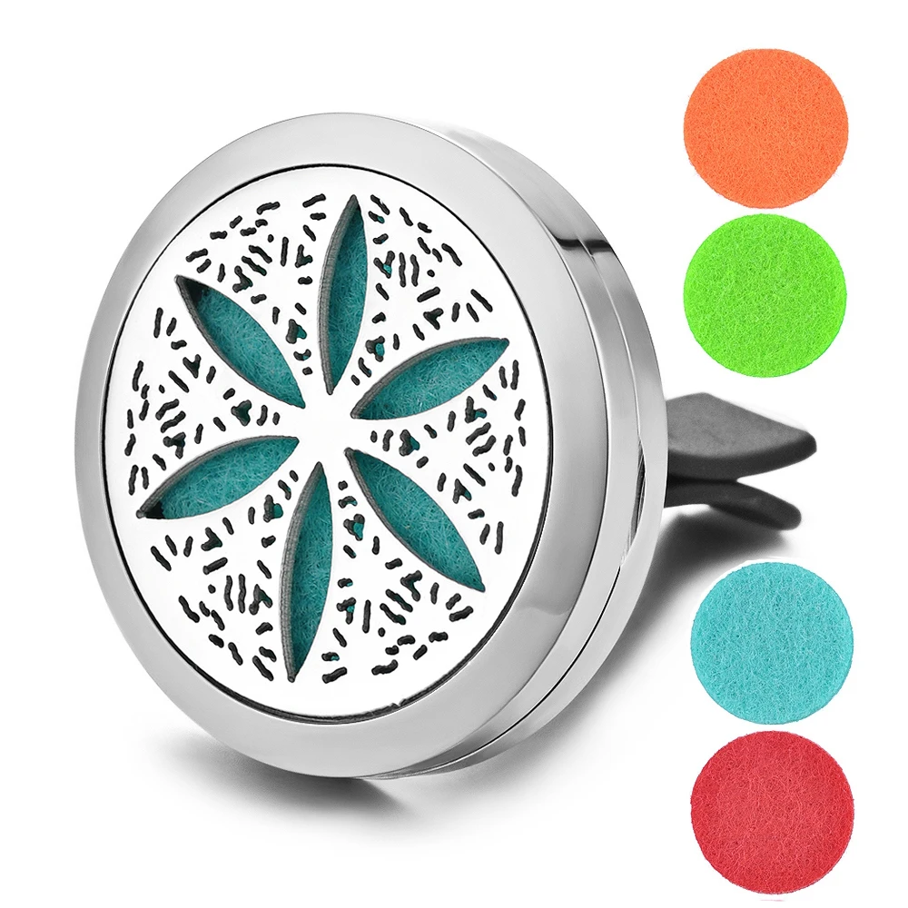 Автомобильный ароматерапия медальон Духи Диффузор с отверстием 316L