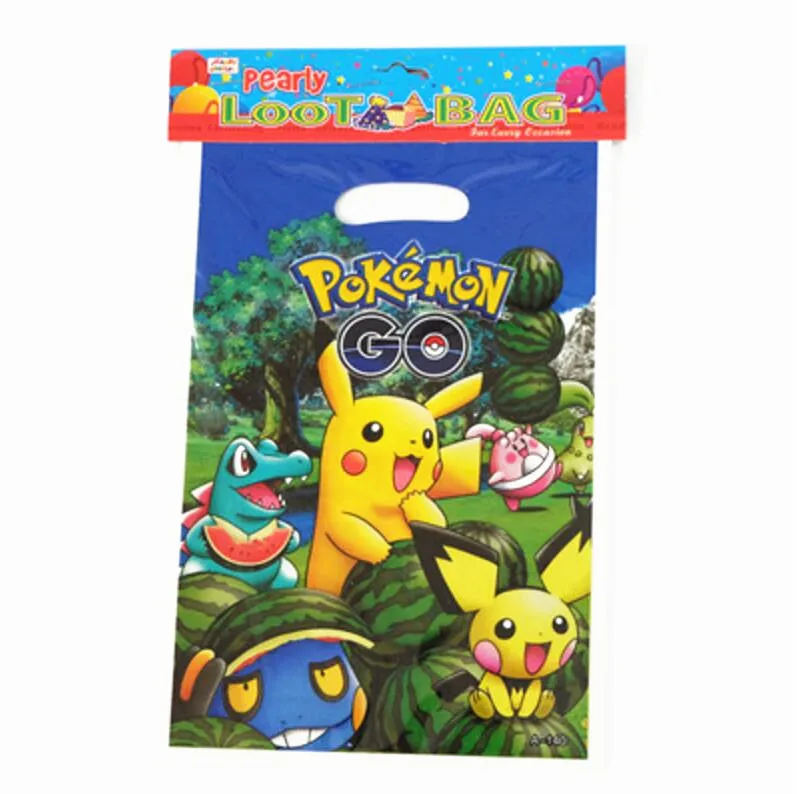 Pokemon go С Днем Рождения Детские украшения для вечеринки бумажные тарелки стаканчики флаг вечерние принадлежности Набор посуды подарок на вечеринку в честь рождения ребенка