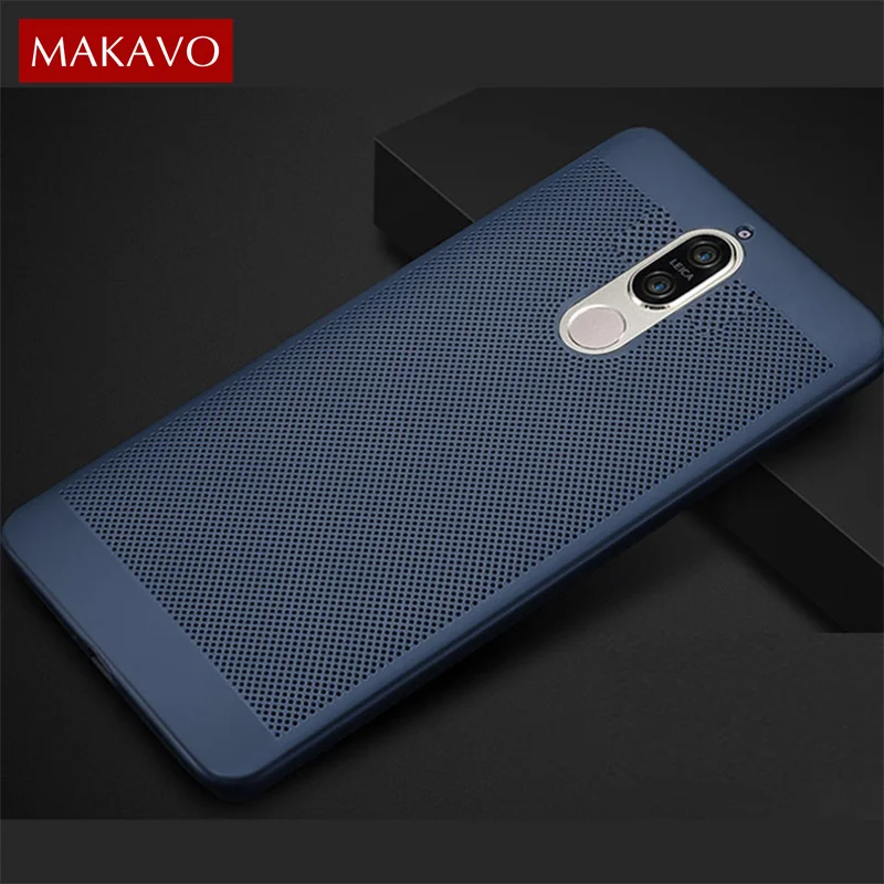MAKAVO для Huawei Mate 9 чехол 360 матовая кожа Fundas корпус из твердого пластика тонкий полый