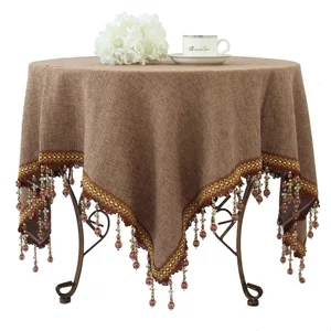 Скатерть льняная квадратная в рустикальном стиле|round tablecloth|tablecloth roundwestern tablecloths |
