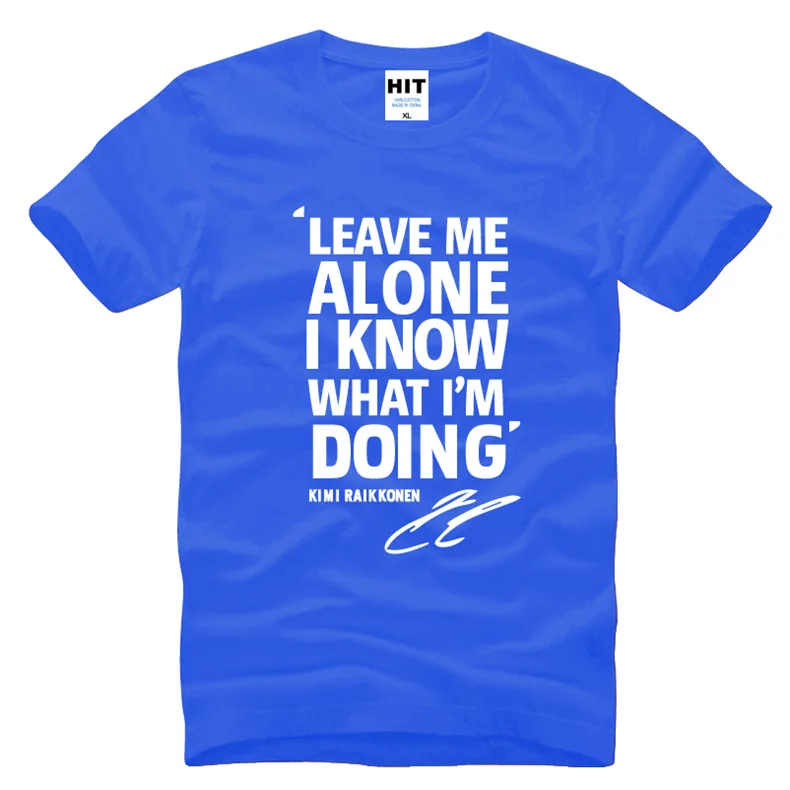 Мужская футболка с надписью Leave Me Alone I Know What I'm Doing новинка 2016 хлопковая
