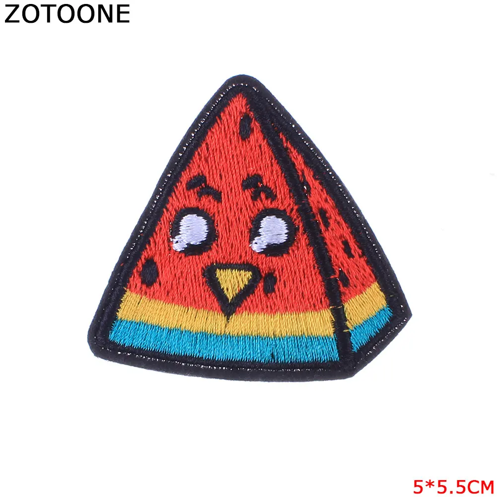Недорогие аппликации ZOTOONE 1 шт. нашивки для одежды полоски продуктов наклейки с