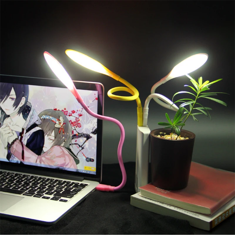 Portable 14leds Night light USB Table Desk lamps Eye care Reading Bulb Book light emergency lights for Notebook Computer