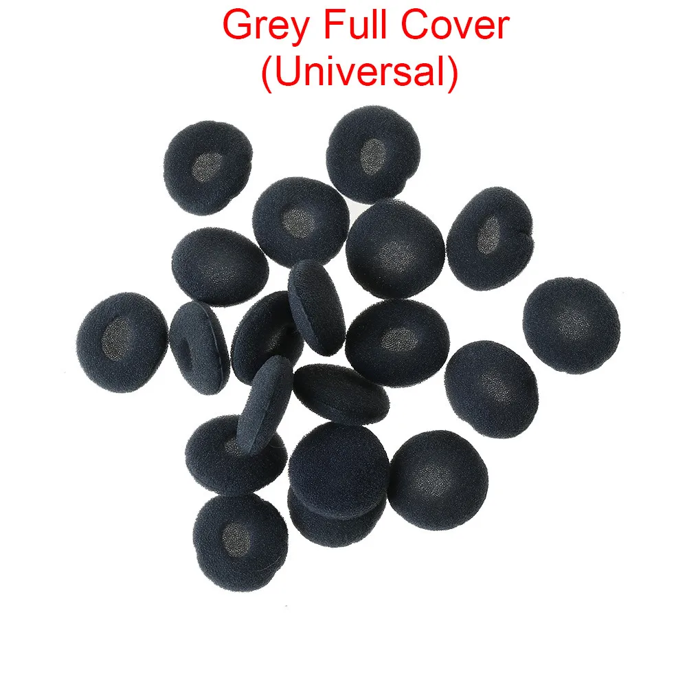 Grey Full Cover 40 шт. Мягкая Пена Замена Мягкие Наушники Пена крышка губка ушные вкладыши чехол для Airpods Earpods противоскользящая губка Earpad - Цвет: Grey Full Cover