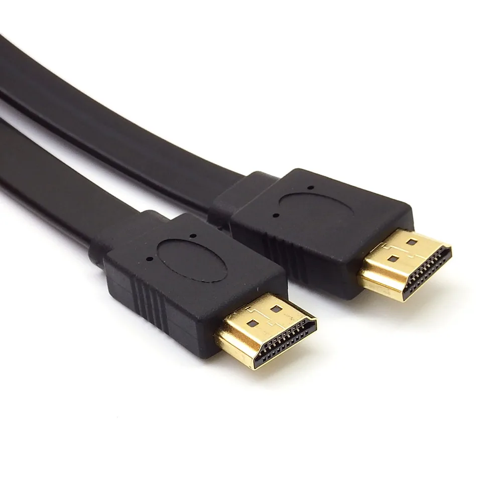 1 шт. Высокое качество 30 см Full HD короткий кабель HDMI Поддержка 3D штекер плоский кабель Шнур для аудио-видео HD tv