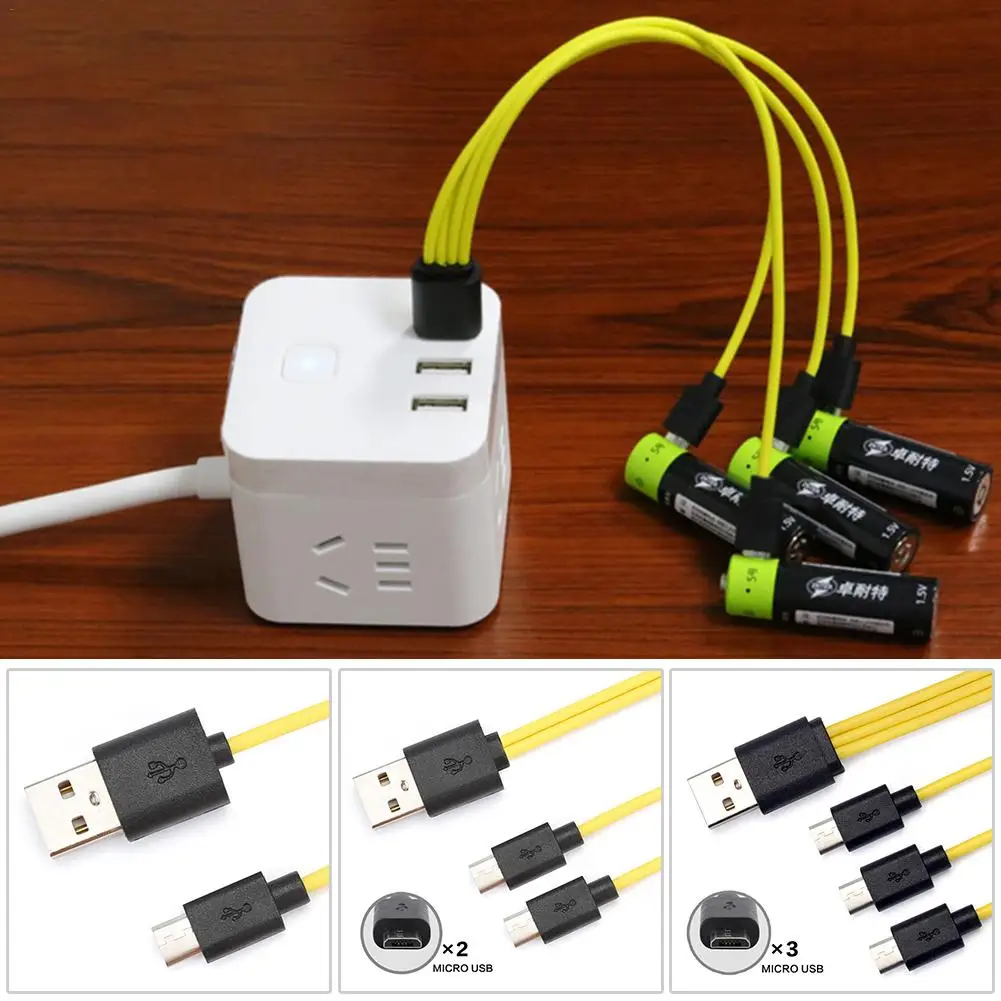ZNTER Micro USB зарядный кабель для аккумуляторной батареи Универсальный