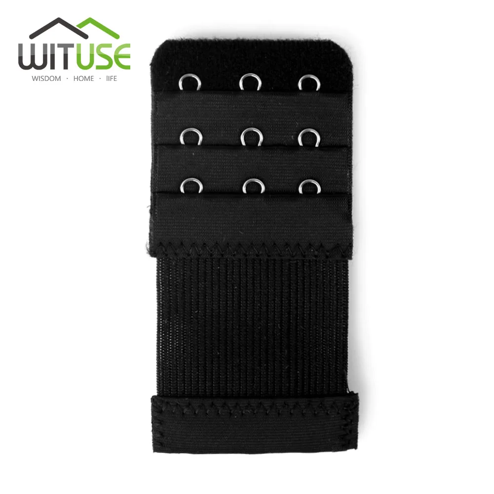 3 Rows3 hooks black Лидер продаж, растягивающий бюстгальтер, на лямках, женское регулируемое нижнее белье, удлиненный бюстгальтер, застежка-крючок, пояс-удлинитель для бюстгальтера - Цвет: 3 Rows3 hooks black