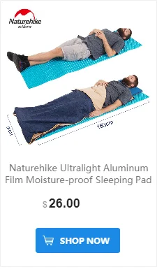Naturehike сверхлегкий алюминиевый пленочный влагостойкий спальный коврик открытый складной спальный коврик для кемпинга пляжа пикника