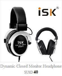 Мониторные наушники Марка ISK hp-980 Профессиональная Студия DJ гарнитура 3D объемный стереозвук Наушники Hi-Fi наушники