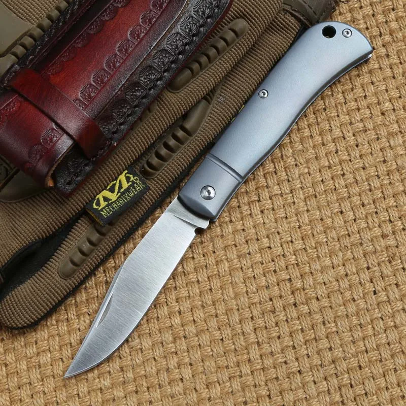 Blue DICORIA HJ110 складной нож S35VN лезвие титановая ручка Кемпинг Охота Открытый выживания кухонные ножи для фруктов практичный инструмент EDC - Цвет: Blue