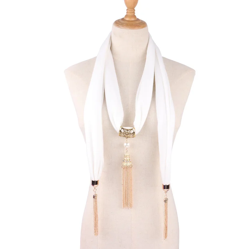 Ожерелья с подвесками RUNMEIFA хлопковые ювелирные изделия шарф для женщин новая