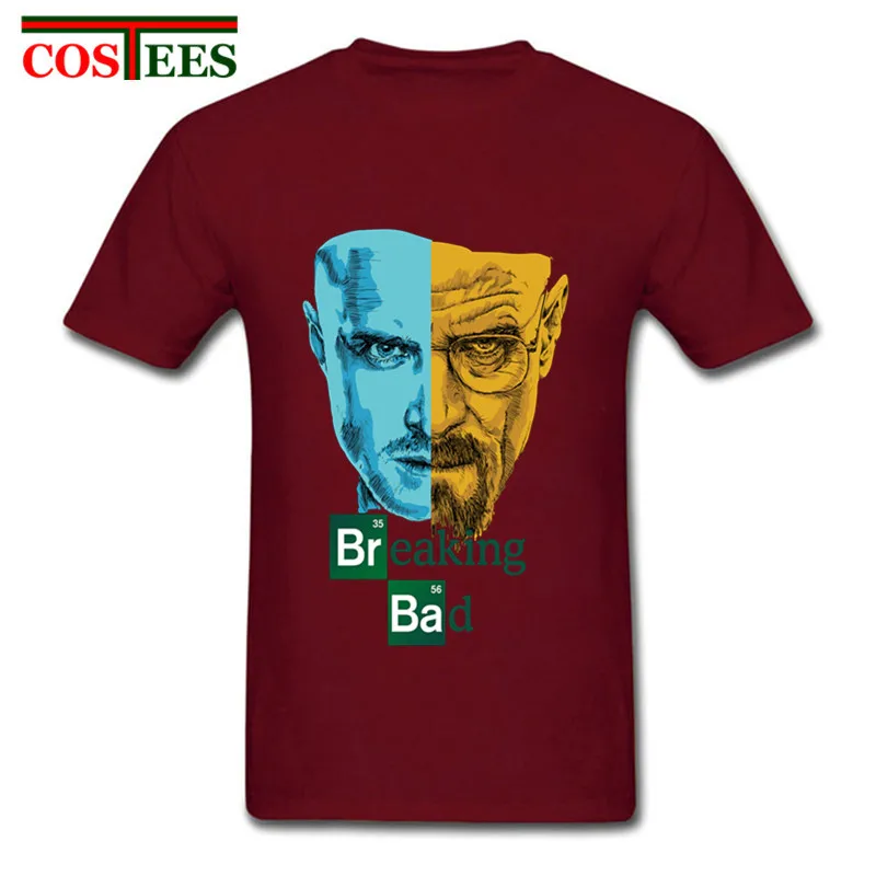 Camisetas Футболка &quotХАЙЗЕНБЕРГ&quot Новая мода Heisenberg мужская Breaking Bad Cool Мужская