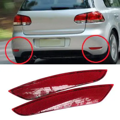 For Volkswagen Golf 6 (MK6) TSI TDI 2010-2012 2013 2014 2PCS Rear Fog lamp lights Assembly Car accessories no bulb Reflector | Автомобили