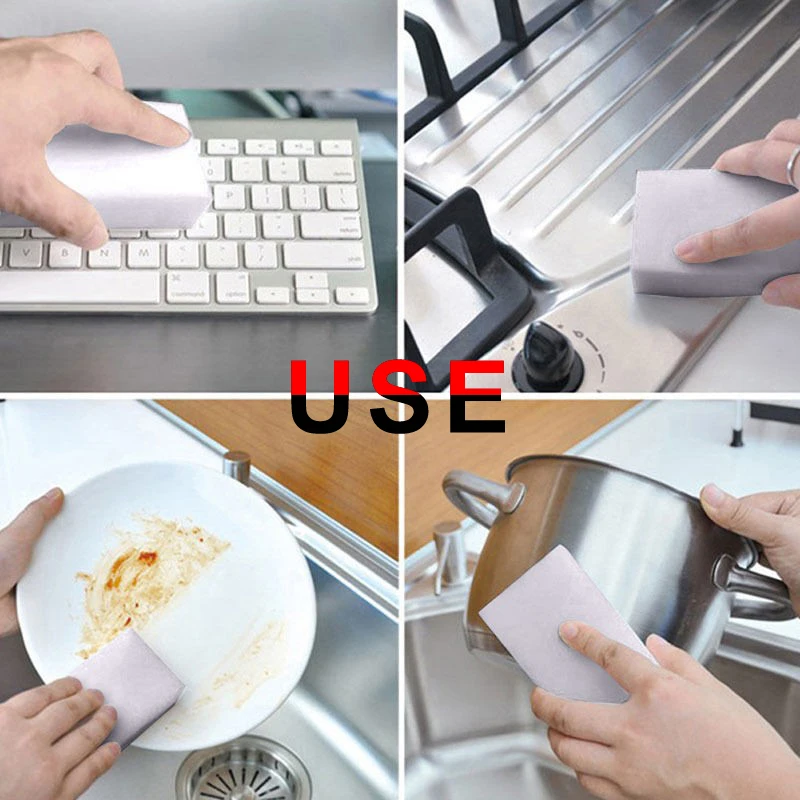 100 шт./лот меламиновая губка волшебная для мытья посуды белая кухонная клавиатуры