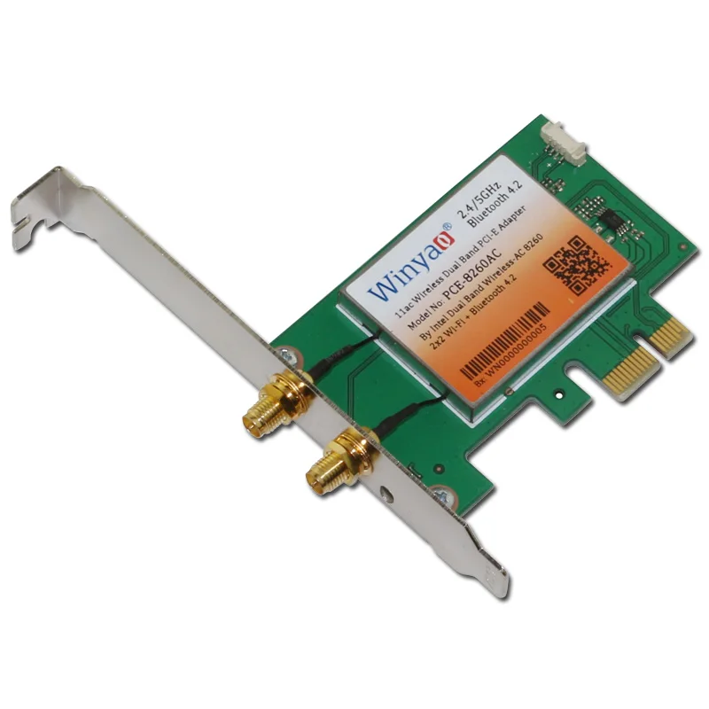 Winyao PCE 8260AC PCI E X1 Desktop 2 4/5 ГГц двухдиапазонный адаптер беспроводной сетевой карты NIC