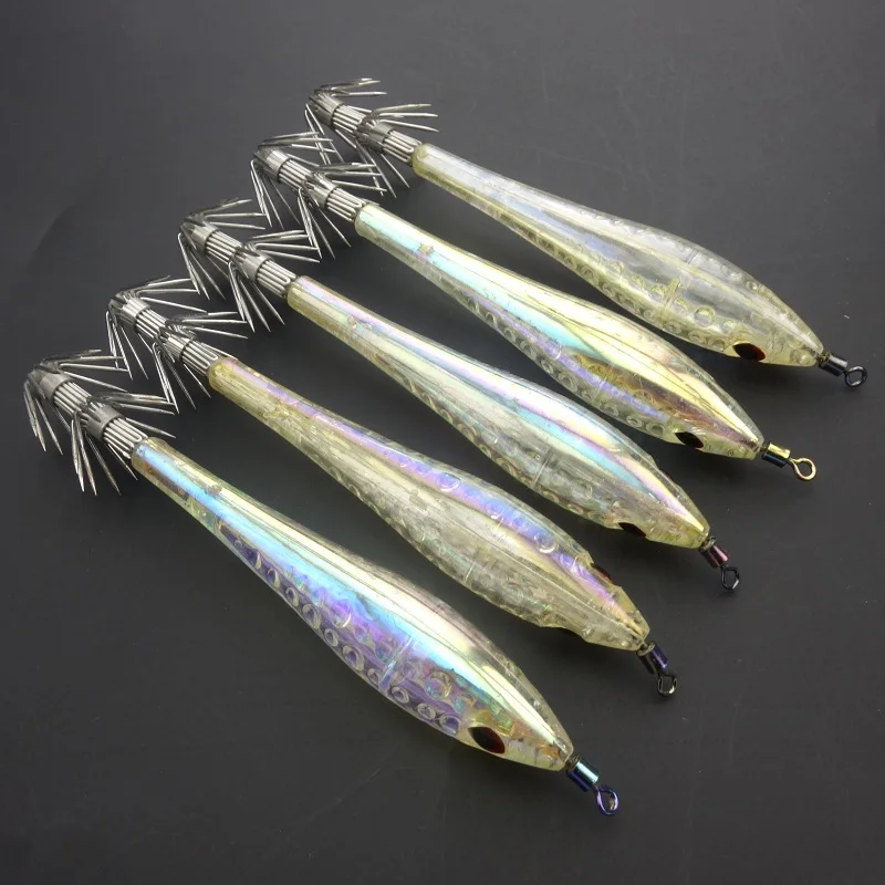 5 шт./лот искусственные приманки-осьминоги светящиеся Искусственные рыбы карабин