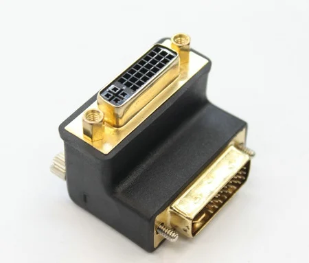 Бесплатная доставка высококачественный адаптер с прямоугольным штекером DVI на