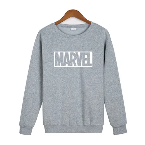 Толстовки Hombre MARVEL Sudaderas в стиле хип-хоп для мужчин s/Madam бренд с буквенным принтом пуловер с капюшоном Толстовка приталенная мужская Толстовка - Цвет: 57gray