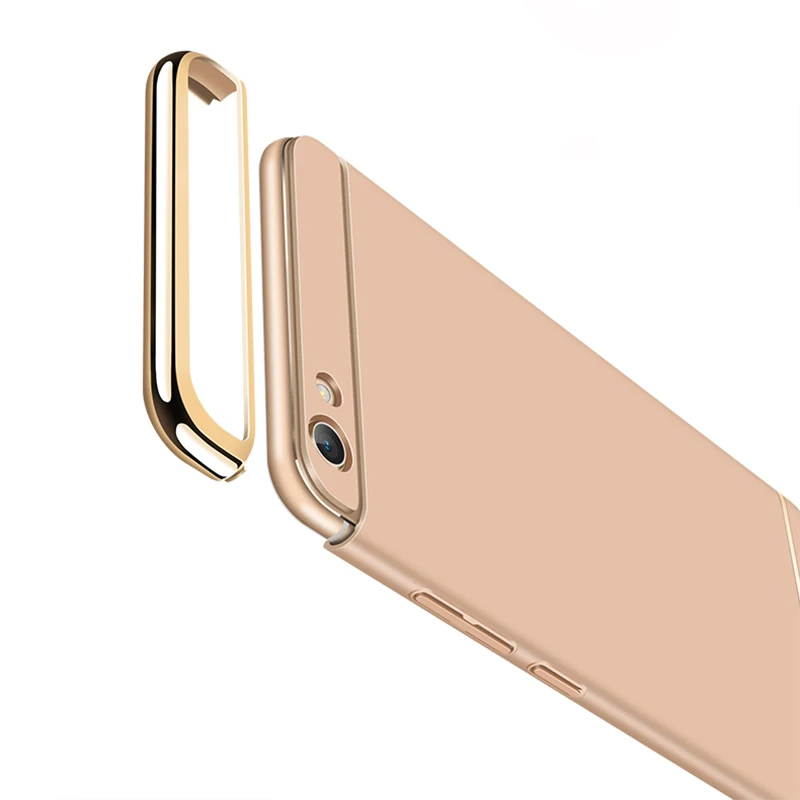 Чехол с полной защитой для Vivo Y71 Y85 Y69 Y97 Y31 Y53 Y51 Y55 Y66 Y67 V5 Lite задняя крышка золотым