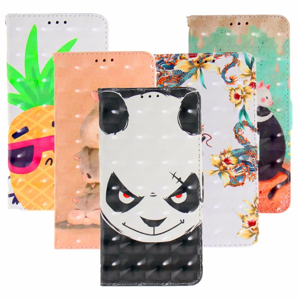 Роскошный 3D чехол книжка для Huawei P Smart / Enjoy 7S|Бамперы| |