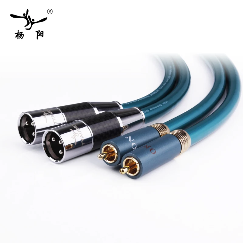 YYAUDIO ORTOFON N8 Hifi RCA к XLR кабель чистый OCC высокое качество 2 штекер кабель|rca to xlr cable|hifi