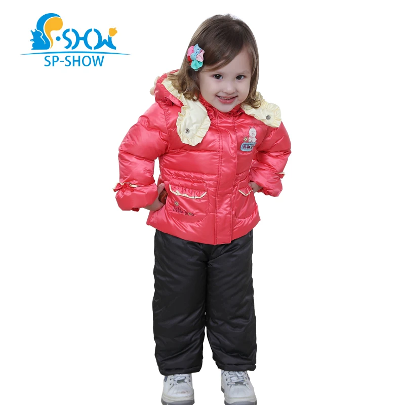 2019 sp show осенне зимняя детская одежда костюм для девочек модная брендовая пуховик