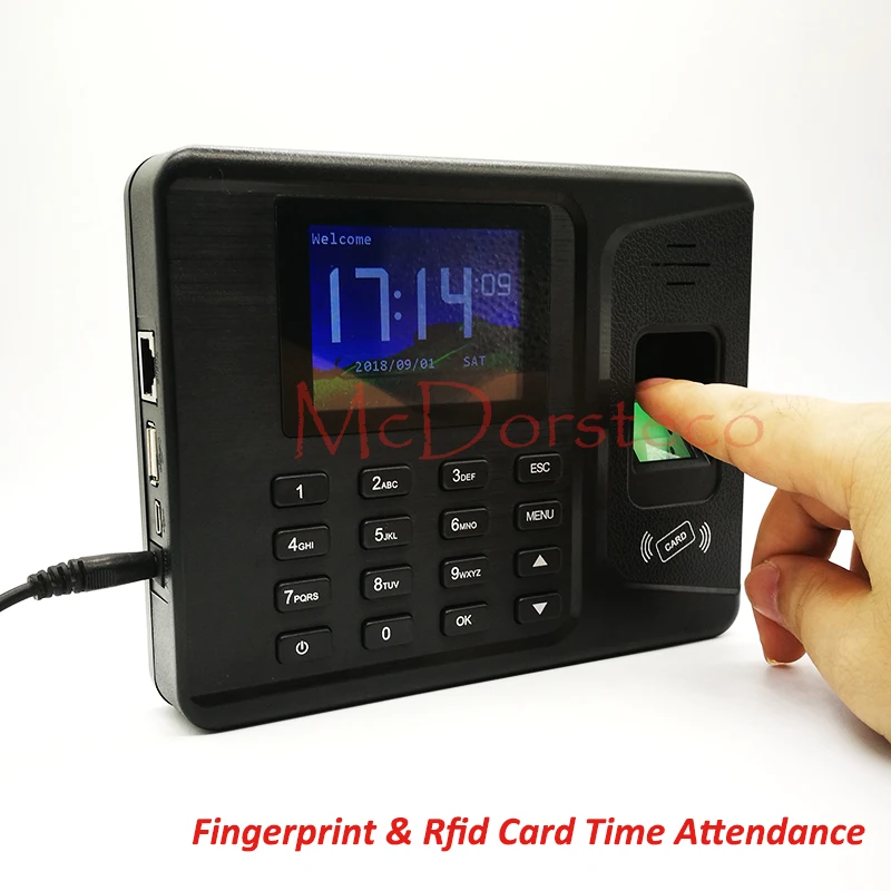 

Tcp/ip Fingerprint & Rfid card attendance System Employee Fingerprint Time Attendance Management System Time Recording