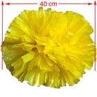 Помпоны для Черлидинга желтого цвета (2 шт.лот), 40 см, помпон со средней пластиковой ручкой, разные цвета