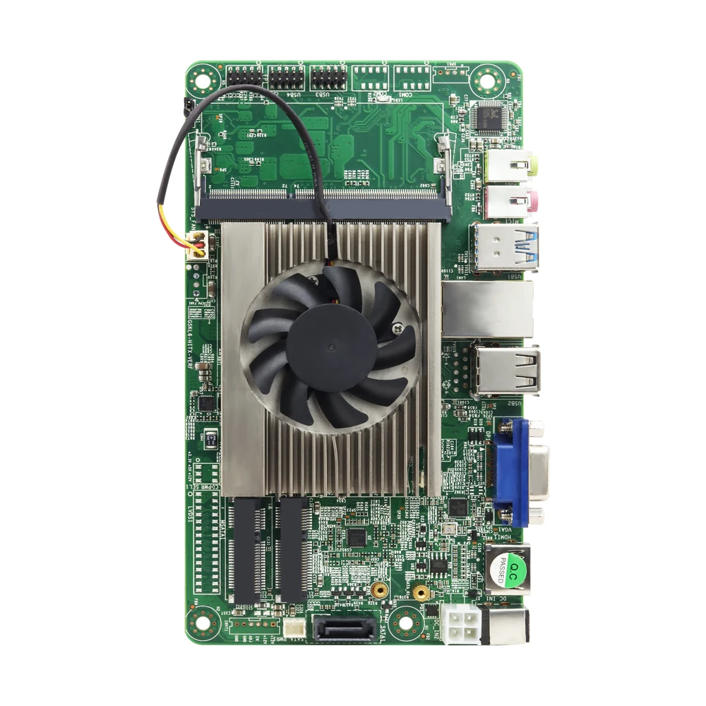 HLY материнская плата DDR4 i3 7100U 2,4 GHz HDMI VGA USB2.0 USB3.0 Mini ITX 1* mSATA 1* SATA слот Mini PCI-E