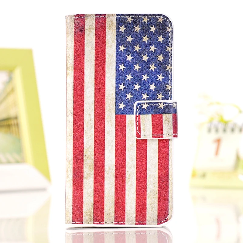 

for Huawei Ascend L70 L90 P7 Y300 soft smooth painting PU leather+hard PC back cover flip stand wallet style phone case