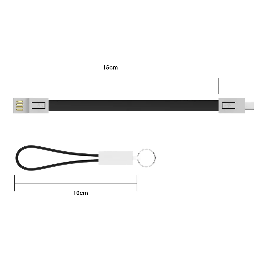 

Portable Mini Keychain USB Type C Cable for Samsung S10 S9 S8 Charger Wire Folding Cord Multi-Function Charging Cable for Xiaomi