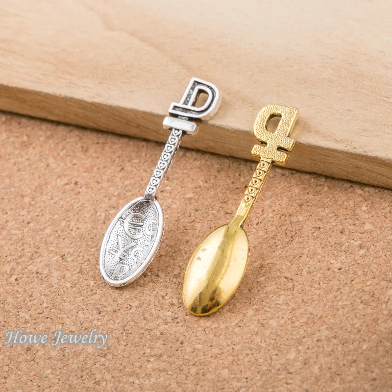 72 шт. винтажные Подвески в виде ложки подходят для подвесок европейском стиле