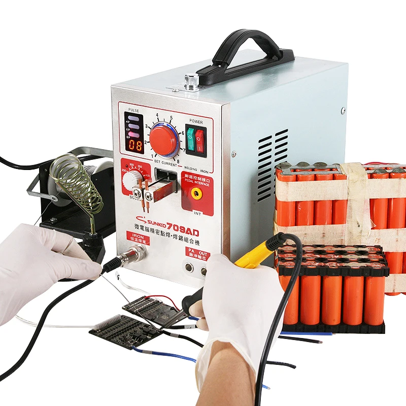 SUNKKO 709AD машины для точечной сварки 2.2KW высокая мощность аккумуляторная машина для точечной сварки 18650 16430 машины для точечной сварки 18650 импульсный аппараты для точечной сварки 110 220V