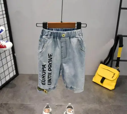 

Boys clothes set children's fashion stitching plaid short-sleeved T-shirt + shorts suit casual children's wear 2-6