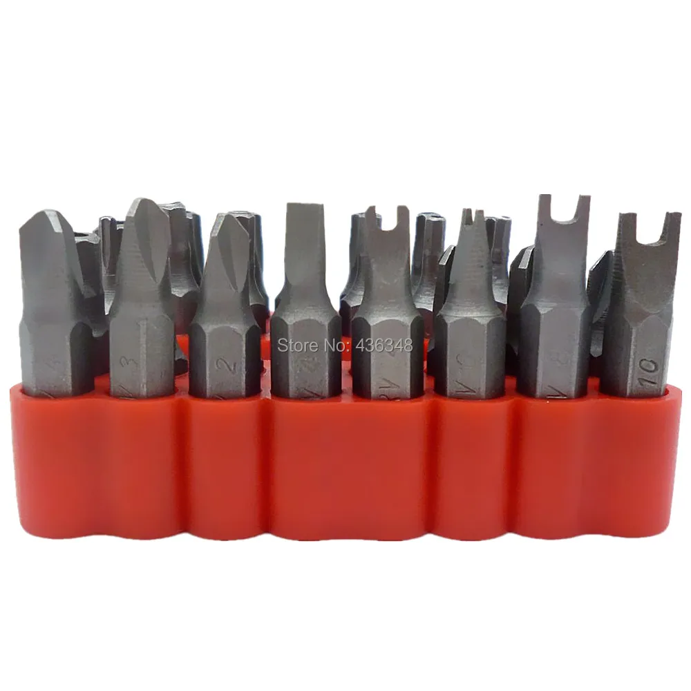 33 шт. безопасности Набор бит отвертка инструмент держатель Tri-Wing Torx Star Hex 60 мм