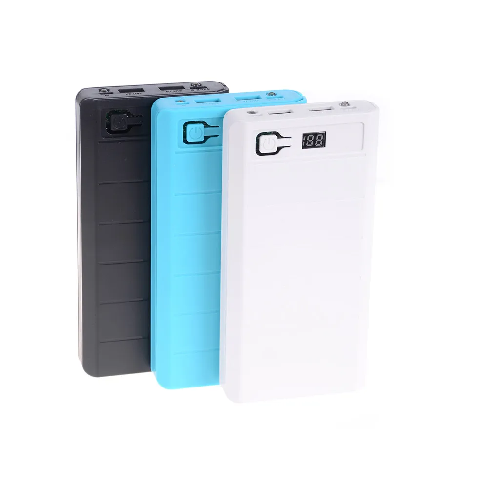 2 USB Ports 8x 18650 DIY Portable Battery Holder LCD Display Power Bank Case Box | Мобильные телефоны и аксессуары