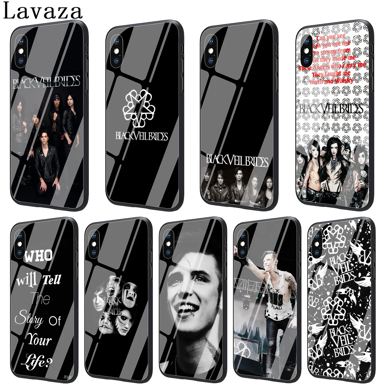 Чехол для телефона Lavaza с черной вуалью невесты из закаленного стекла чехол Apple