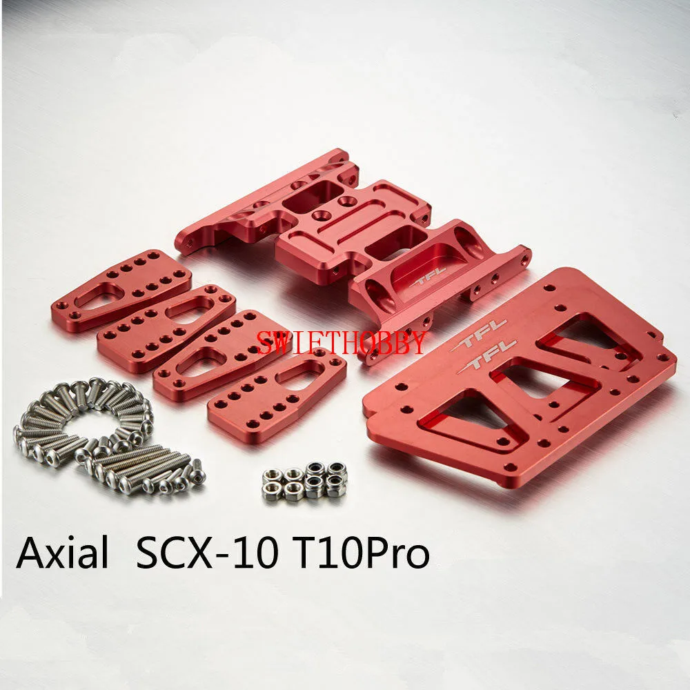 CNC красный T 10Pro шасси регулируемые mont Шестерни чехол Нижняя пластина осевой