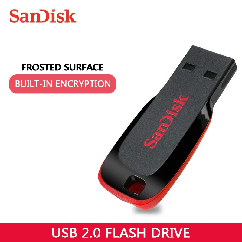 Двойной Флеш-накопитель SanDisk USB флэш-накопитель CZ50 2 0 128 ГБ 64 32 флеш-накопитель 16Гб