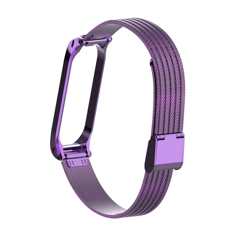 Браслет mi Band 4, металлический браслет из нержавеющей стали для Xiaomi mi, браслет mi Band 4, браслет Pulseira mi band 4, красный, черный