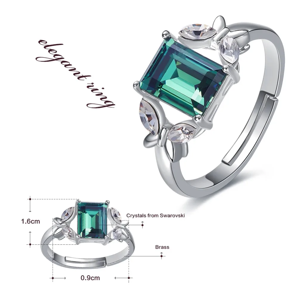 CDE, женские кольца, украшенные кристаллами Swarovski, регулируемое кольцо-бабочка, ювелирное изделие с кристаллами насекомых, обручальные кольца