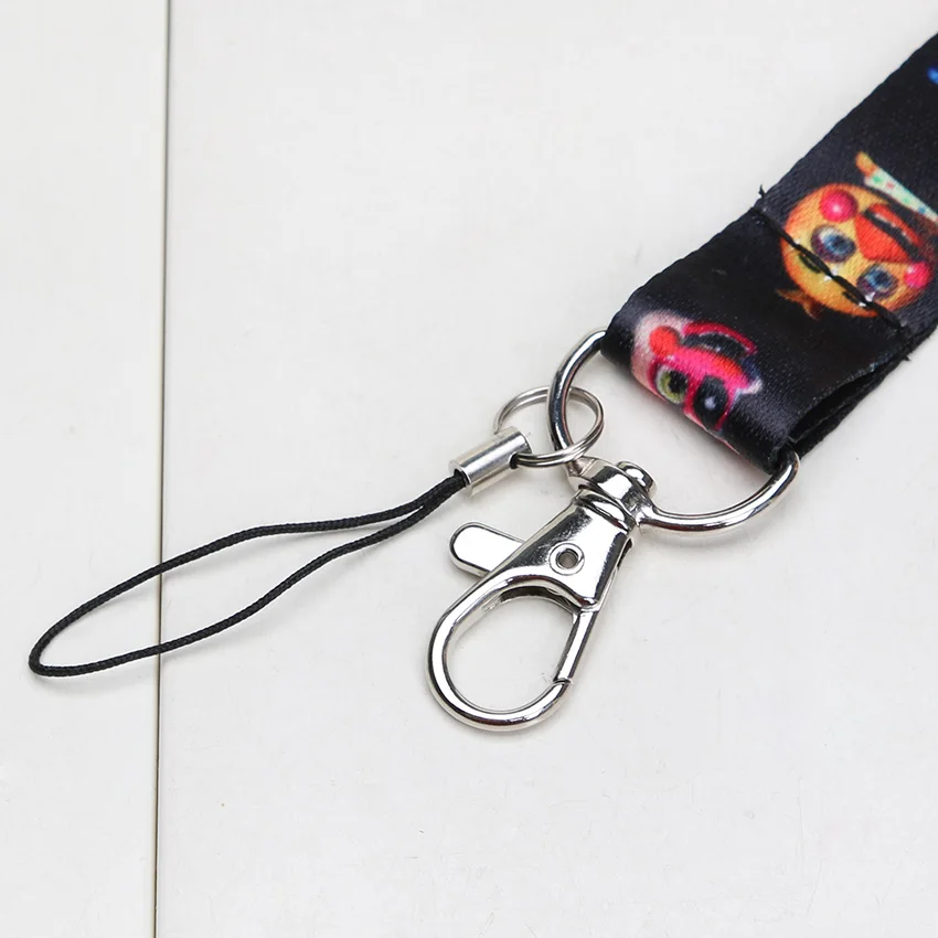 47 см FNAF Мультяшные узоры печатные ID MP3 брелки шейный ремешок для сотового