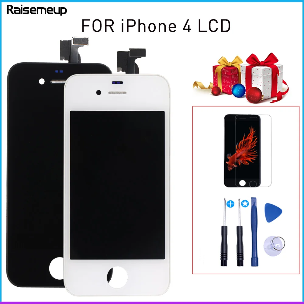 ЖК экран класса AAAA для iPhone 4 сменный с дигитайзером хорошее касание 4G A1349 A1332