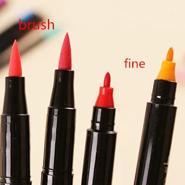 1 шт. Sipa японский маркер 36 цветов художественная кисть авторучка Двойные головки