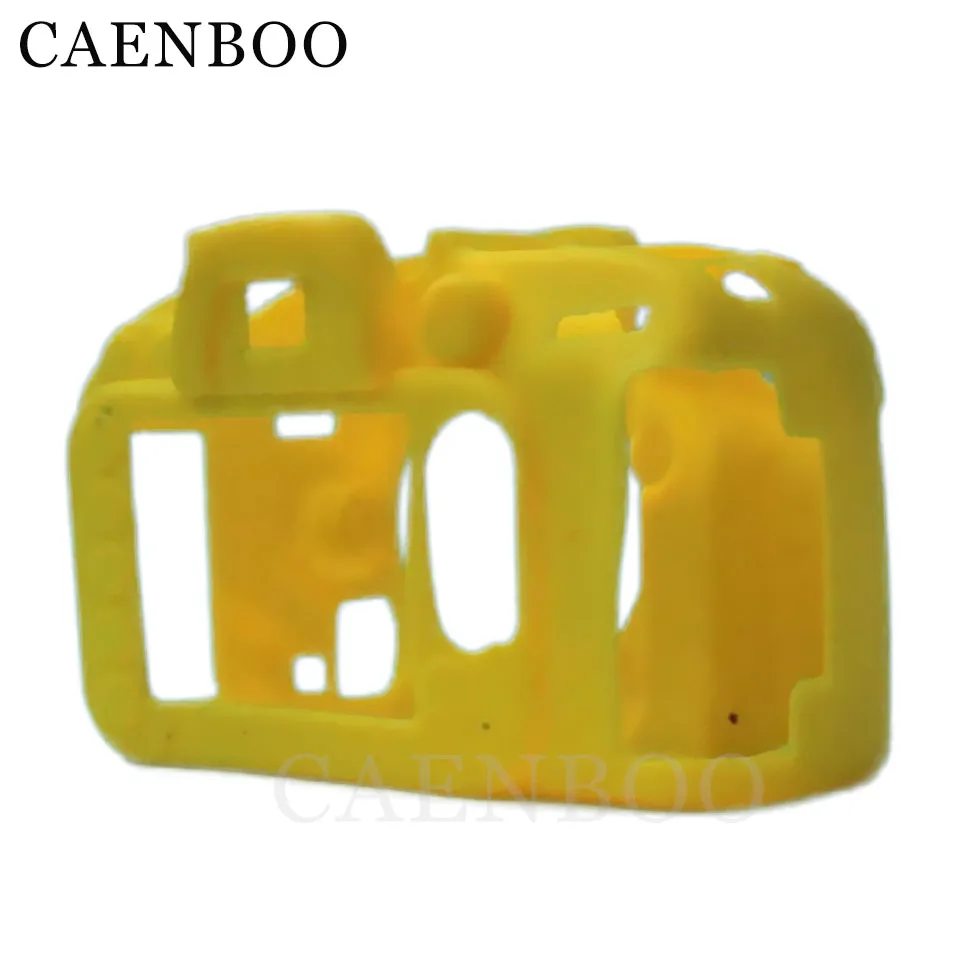 Yellow CAENBOO D600 Камера сумки мягкий чехол из силикона и резины Камера чехол для линз для фотоаппаратов nicon D610 D600 Камера s средства ухода за кожей кожного покрова чехол гибкий протектор - Цвет: Yellow