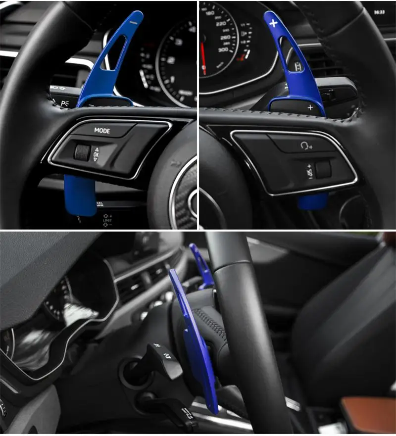 Автомобильный Стайлинг для Audi A4 B9 A5 рулевое колесо сдвиг весло расширение рычаги замена крышки Sitcker интерьер авто аксессуары