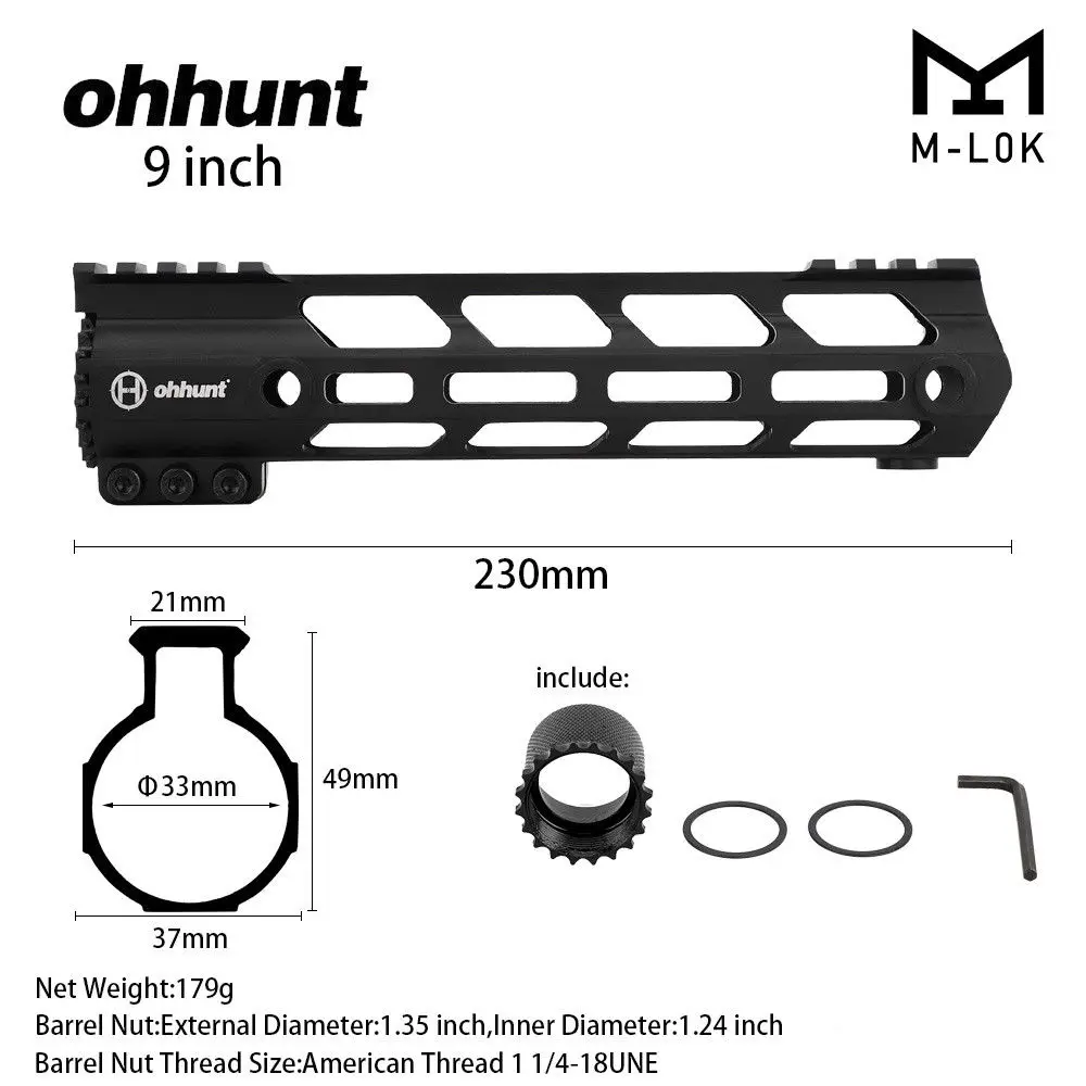 " 9" 1" 12" 13," 15" 1" AR15 поплавковая M-LOK защита для рук Пикатинни поплавок Raticle прицел Пикатинни